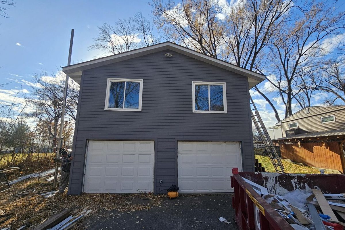 After: new LP siding and trim