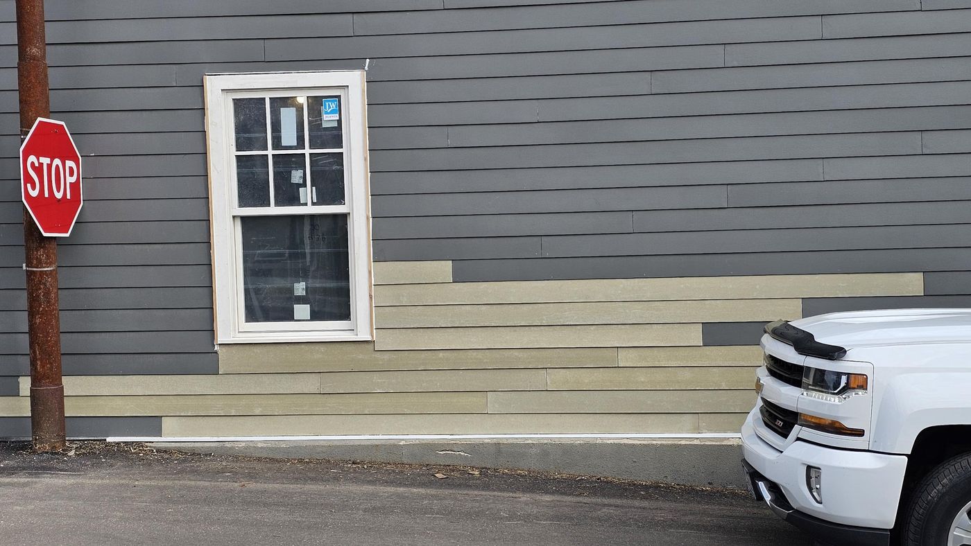 New siding in, ready for primer
